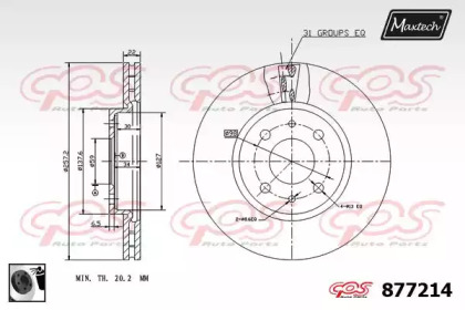 Тормозной диск MAXTECH 877214.0060