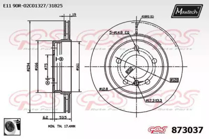 Тормозной диск MAXTECH 873037.0060