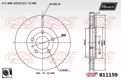 Тормозной диск MAXTECH 811159.0060