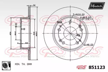 Тормозной диск MAXTECH 851123.0060