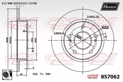 Тормозной диск MAXTECH 857062.0060