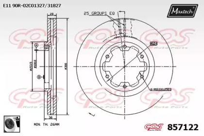 Тормозной диск MAXTECH 857122.0060