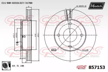 Тормозной диск MAXTECH 857153.0060