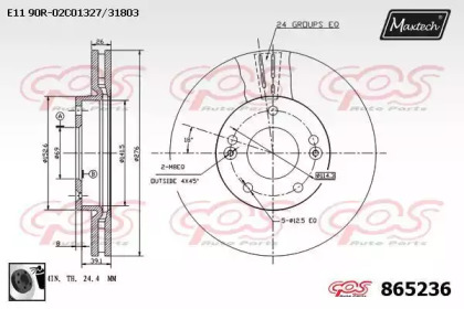 Тормозной диск MAXTECH 865236.0060