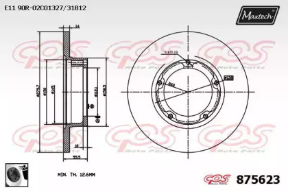 Тормозной диск MAXTECH 875623.0060