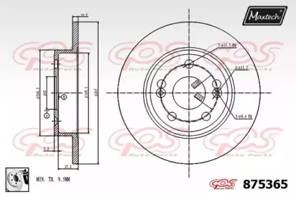 Тормозной диск MAXTECH 875365.0080