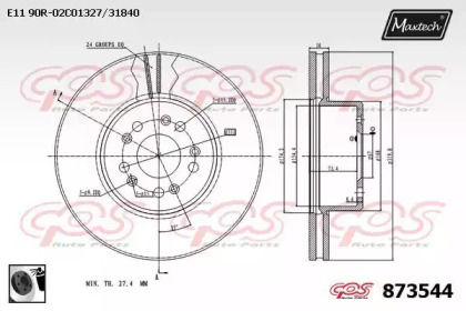 Тормозной диск MAXTECH 873544.0060