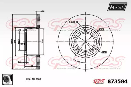 Тормозной диск MAXTECH 873584.0060