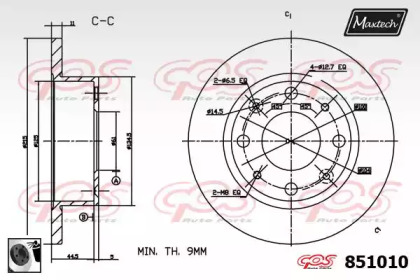 Тормозной диск MAXTECH 851010.0060