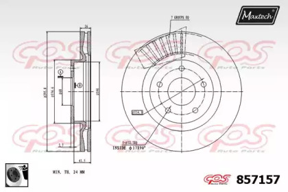 Тормозной диск MAXTECH 857157.0060