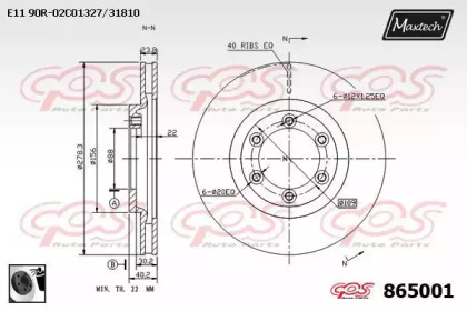 Тормозной диск MAXTECH 865001.0060