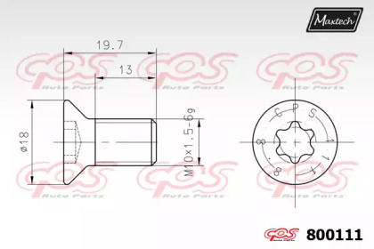 Болт MAXTECH 800111