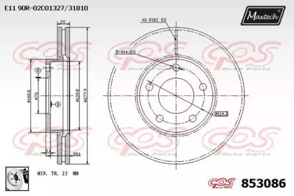 Тормозной диск MAXTECH 853086.0080