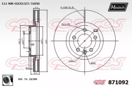 Тормозной диск MAXTECH 871092.0060