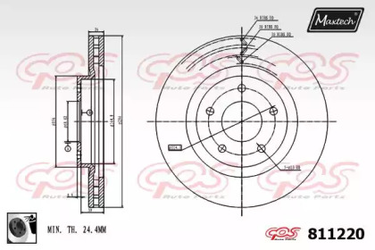 Тормозной диск MAXTECH 811220.0060