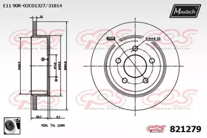 Тормозной диск MAXTECH 821279.0060