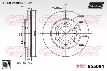 Тормозной диск MAXTECH 855094.0060