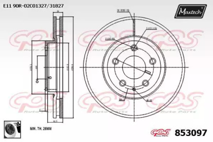 Тормозной диск MAXTECH 853097.0060