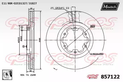 Тормозной диск MAXTECH 857122.0080