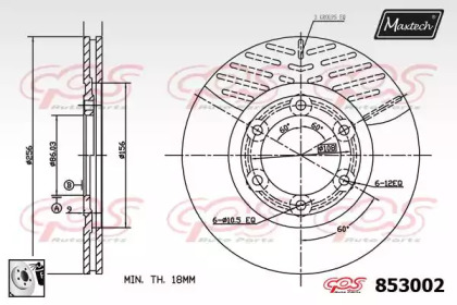 Тормозной диск MAXTECH 853002.0080