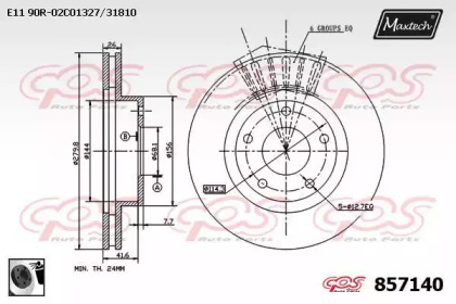 Тормозной диск MAXTECH 857140.0060