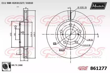 Тормозной диск MAXTECH 861277.0060