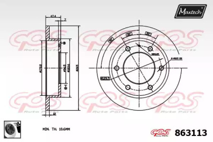 Тормозной диск MAXTECH 863113.0060