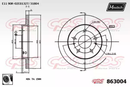 Тормозной диск MAXTECH 863004.0060