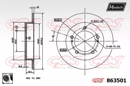 Тормозной диск MAXTECH 863501.0060