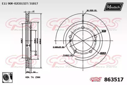 Тормозной диск MAXTECH 863517.0060