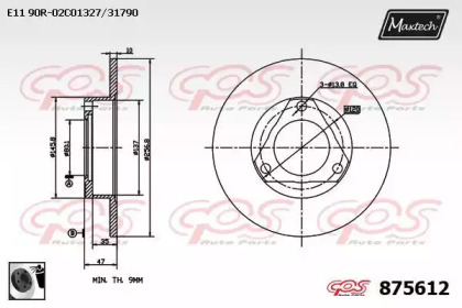 Тормозной диск MAXTECH 875612.0060