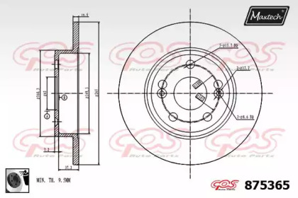 Тормозной диск MAXTECH 875365.0060