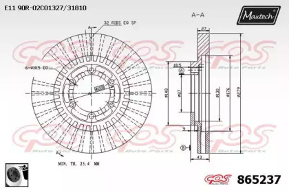 Тормозной диск MAXTECH 865237.0060