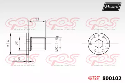 Болт MAXTECH 800102
