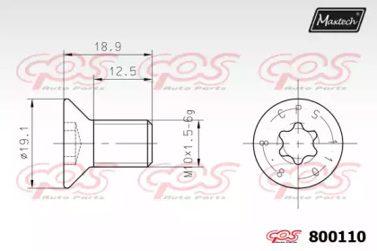 Болт MAXTECH 800110