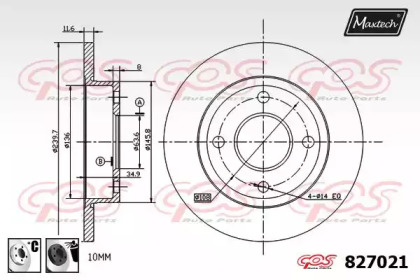 Тормозной диск MAXTECH 827021.6060