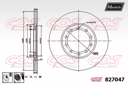 Тормозной диск MAXTECH 827047.6060