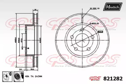 Тормозной диск MAXTECH 821282.6060