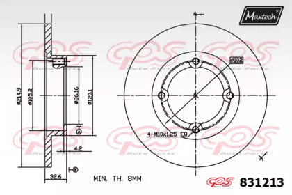 Тормозной диск MAXTECH 831213.0000