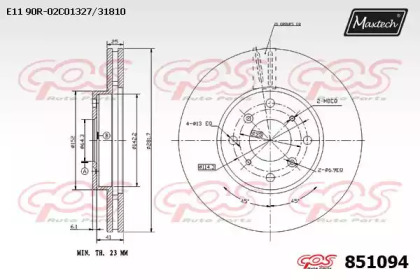 Тормозной диск MAXTECH 851094.0000