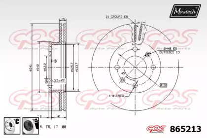 Тормозной диск MAXTECH 865213.6060