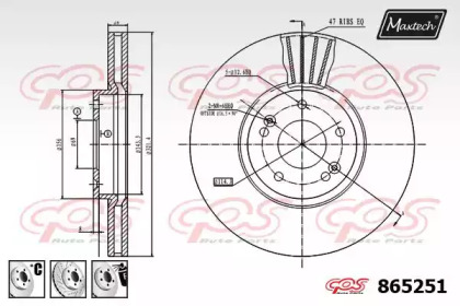 Тормозной диск MAXTECH 865251.6880