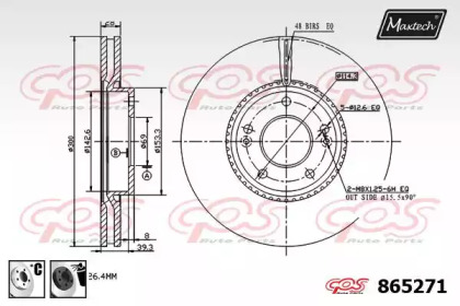 Тормозной диск MAXTECH 865271.6060