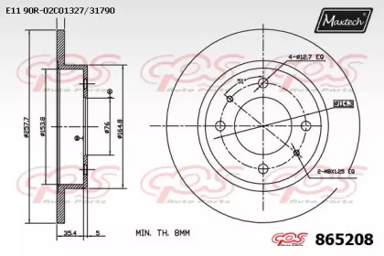 Тормозной диск MAXTECH 865208.0000