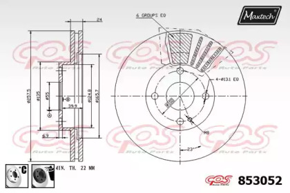 Тормозной диск MAXTECH 853052.6060