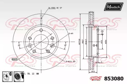 Тормозной диск MAXTECH 853080.6060