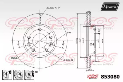 Тормозной диск MAXTECH 853080.6880