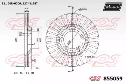 Тормозной диск MAXTECH 855059.0000