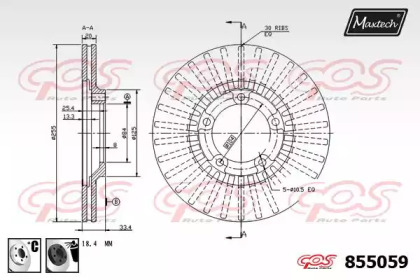 Тормозной диск MAXTECH 855059.6060