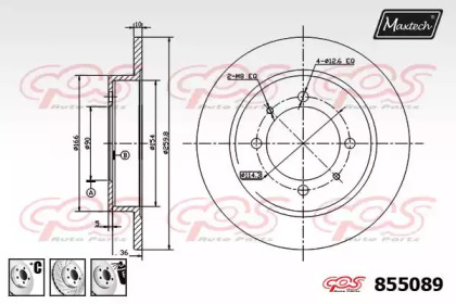 Тормозной диск MAXTECH 855089.6880